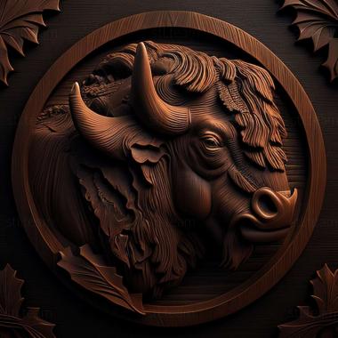 3D model buffalo (STL)